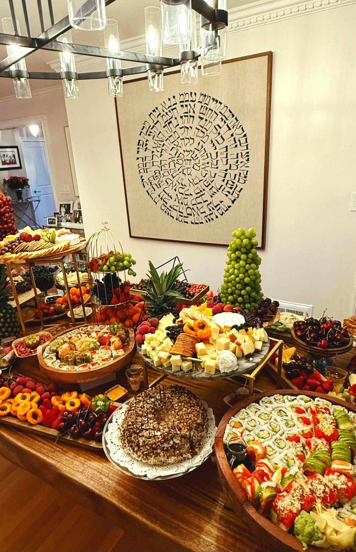 Bespoke kosher grazing table by Bloom & Berry