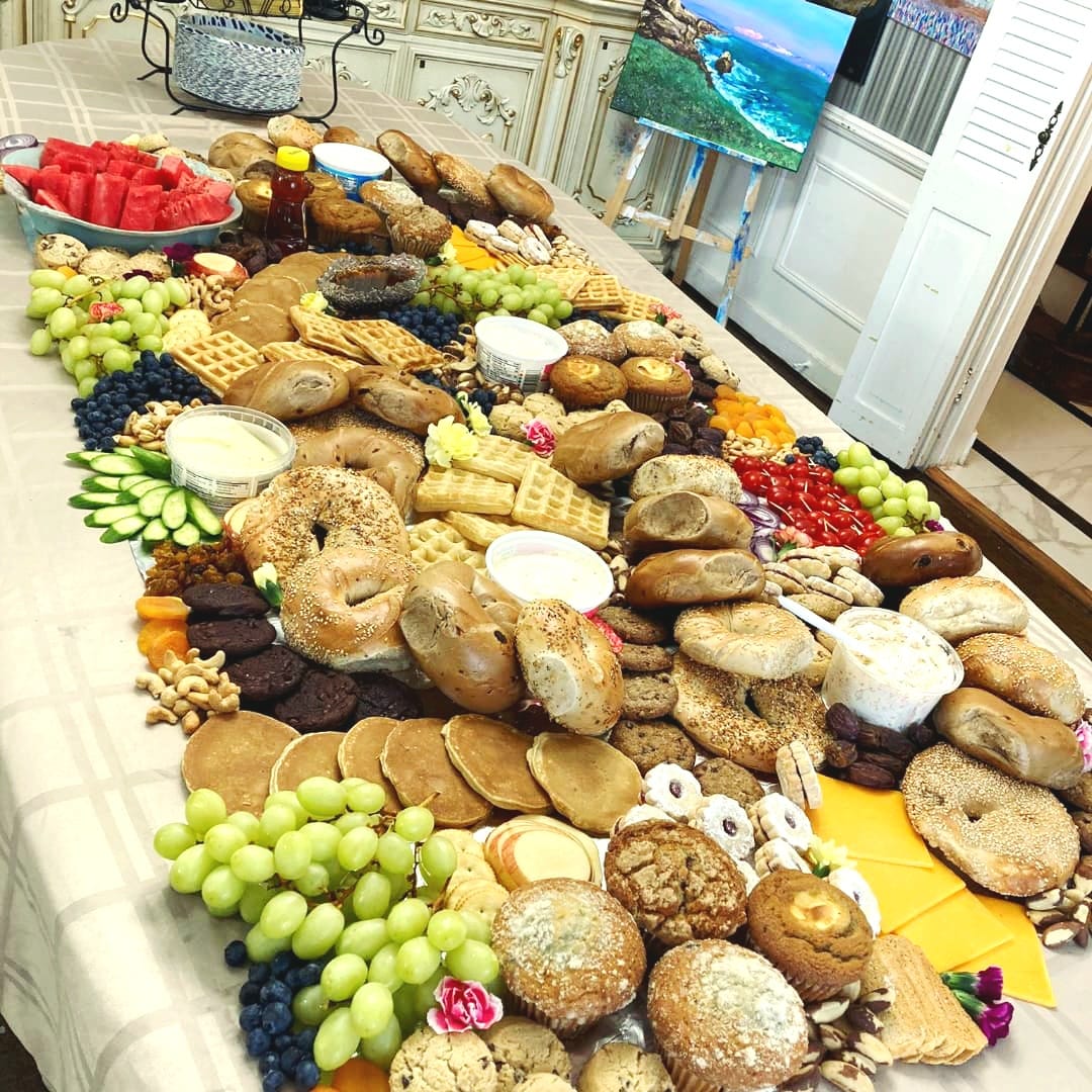 Dairy kosher grazing spread for a Five Towns event